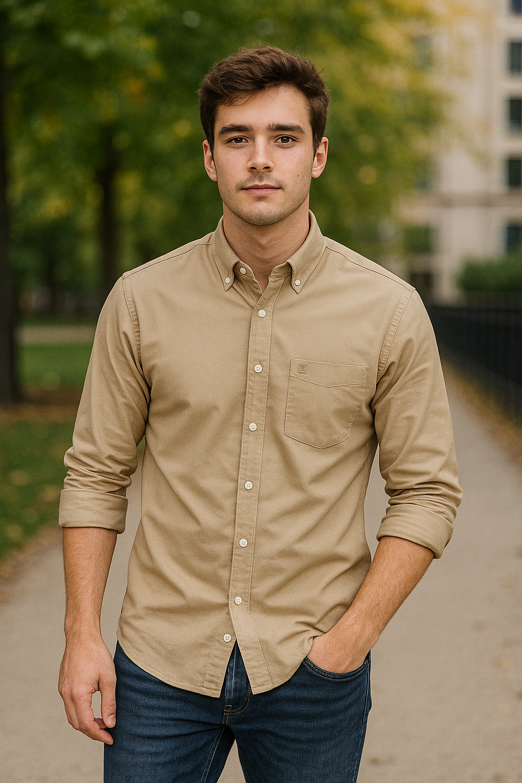Premium Beige Colour Shirt